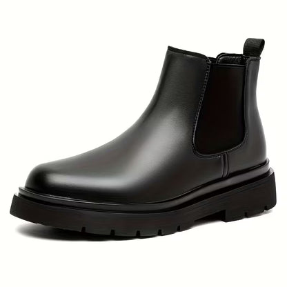 Bottines Homme Noir en Cuir – Légèreté et Confort au Quotidien