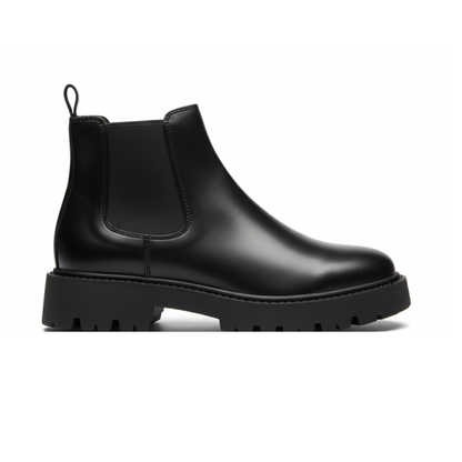 Bottines Homme Noir en Cuir – Légèreté et Confort au Quotidien