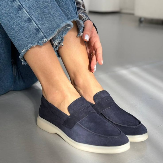 Mocassins casual en daim